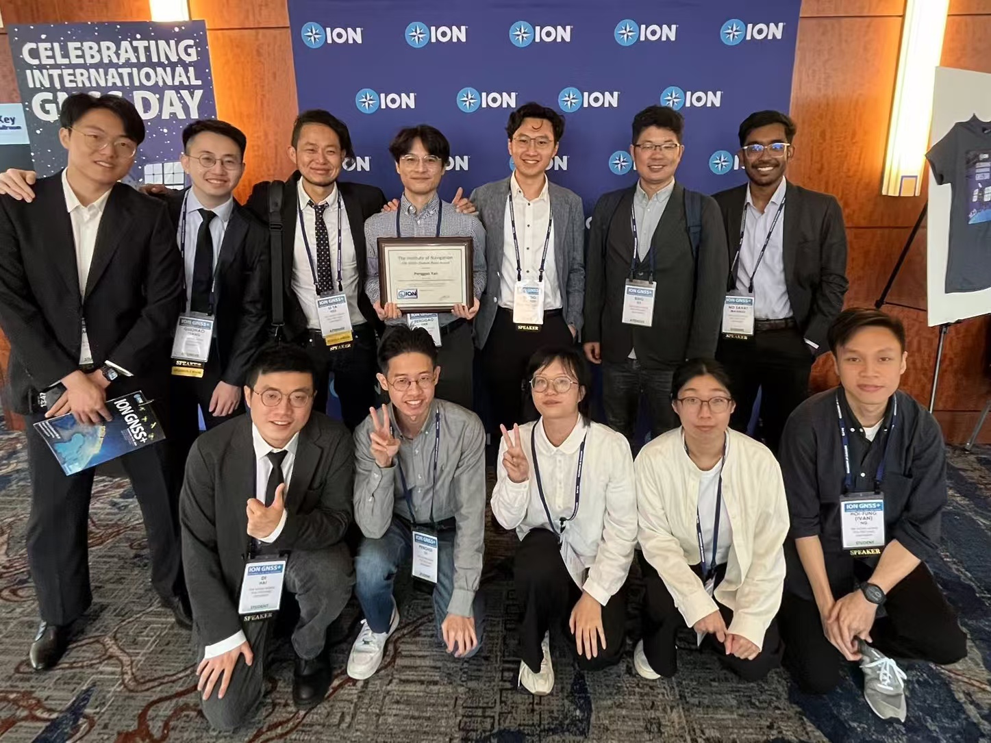 Penggao Yan and colleagues at ION GNSS+ 2024