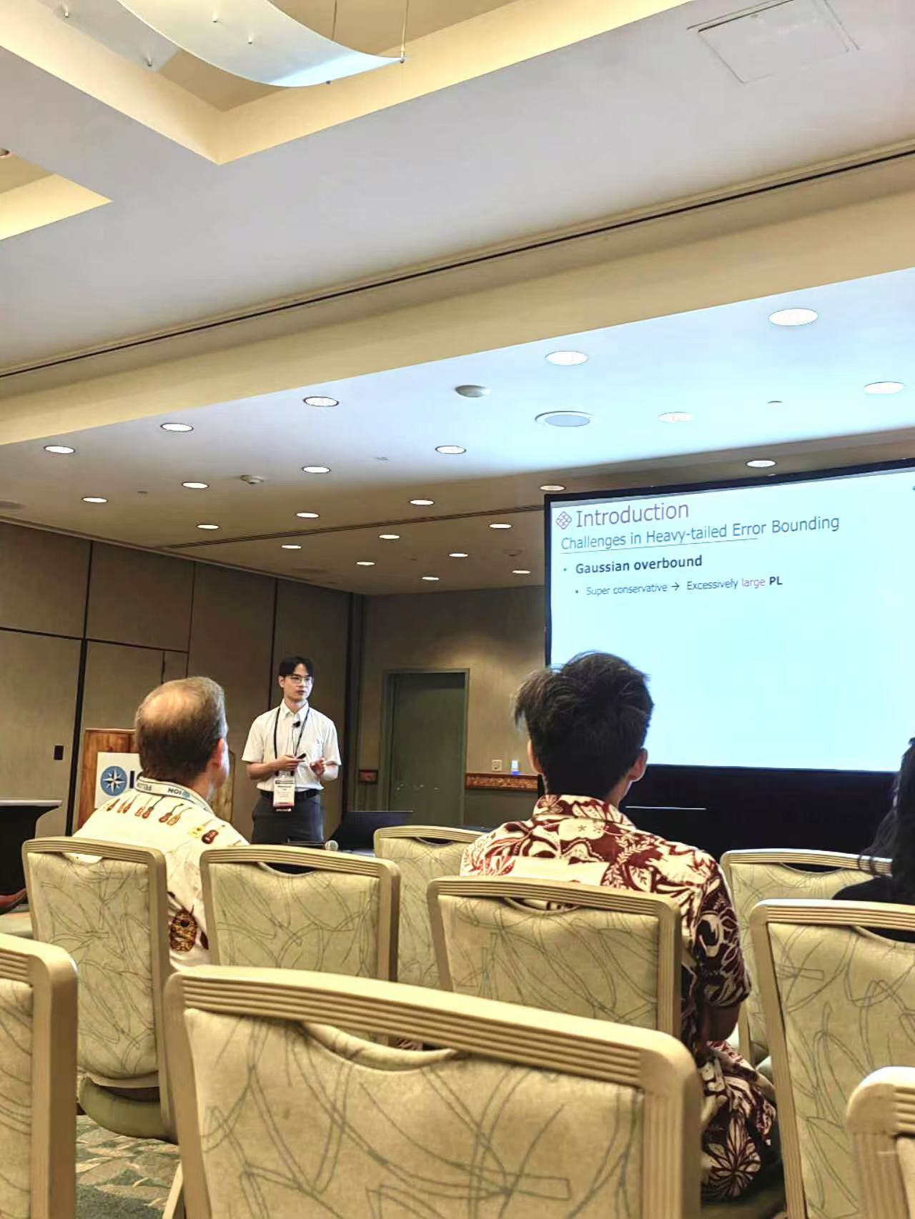 Penggao Yan presenting at Pacific PNT 2024